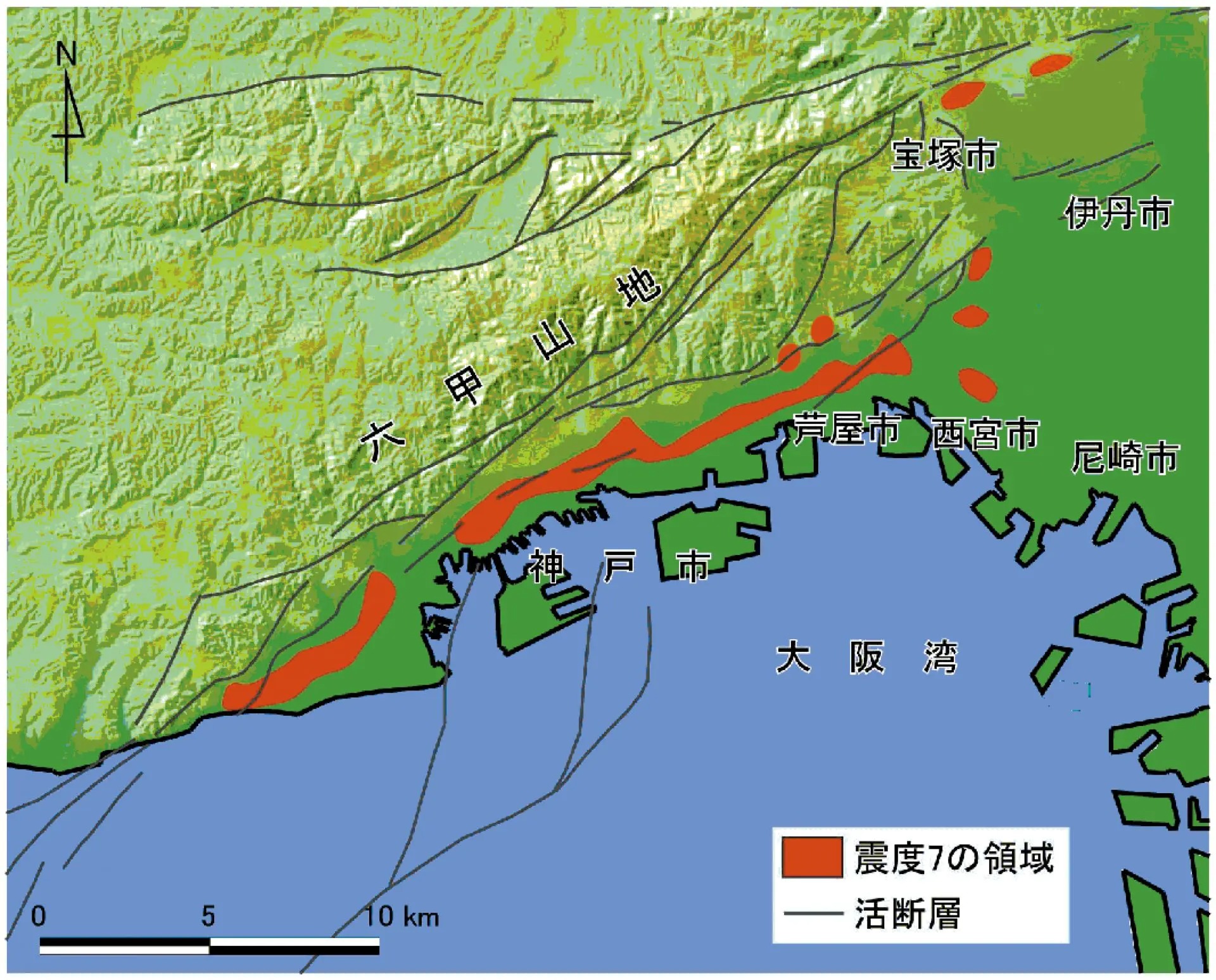 早朝に都市を襲ったマグニチュード7.3の直下型地震 阪神・淡路