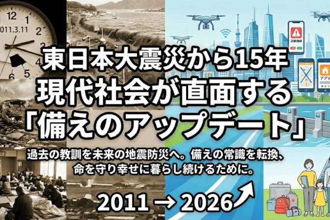 東日本大震災から15年　現代社会が直面する「備えのアップデート」