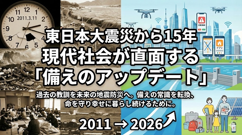 東日本大震災から15年 現代社会が直面する「備えのアップデート」 東日本大震災から15年 現代社会が直面する「備えのアップデート」